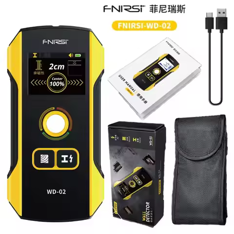 WD-01/WD-02 TFT Color Display Digital Wall Detector Metal Sensor Wood Stud Finder Live Cable Scanner