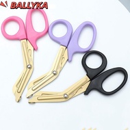BALLYKA Trauma Shears, Stainless Steel Titanium plating Nurse Scissors, 18cm Bandage Scissors