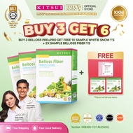 [BUY 3 GET 6] KITSUI Belloss Pre+Probiotic x3 [FREE 1x Whitie Snow 1s + 2x Belloss Fiber 1s] Supplem