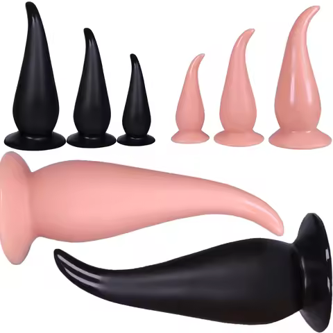 3 Size Tail Butt Plug Soft Silicone Tapon Anal Plug Man Woman Silky And Skin-Friendly But Plug Xl An