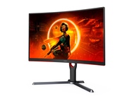 AOC CQ27G3Z 27" Curved Gaming Monitor, QHD 2K 2560x1440, 1000R VA, 240Hz 0.5ms, FreeSync Premium, He