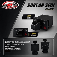 TOMBOL Hazard Signal Switch Universal SmallBEAT | Motorcycle Hazard Button HONDA AGRASBEAT