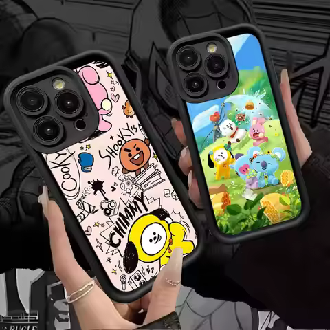 HOT BAND B-BT21 Phone Case For IPhone 16 15 14 Plus 13 12 11 17 Pro Max Pro Soft Cover