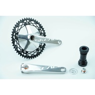 SKEACE Crankset Fixed Gear Alumniun Hollow Sprocket Crank SKE Crankets 49T 165mm BCD144 Single Speed
