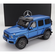 I-SCALE 1/18 MODEL CAR MERCEDES BENZ G-CLASS G63 4x4 V8 BITURBO AMG 2020 SOUTH SEA BLUE B66961111