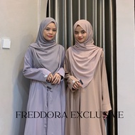 (FREDDORA) ASHEERA ABAYA BASIC Abaya Abaya Dubai Abaya Dress Abaya Dress Muslimah Abaya Dubai Exclus