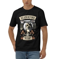 Death Before Decaf Designer Sleeves Custom Printing T-Shirts