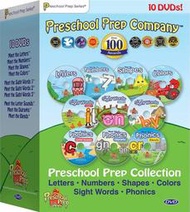 【竭力萊姆】現貨 美國原裝 PreSchool Prep Collection 全套10 DVD 幼兒語言教育 字母數學