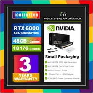 " BRAND NEW " NVIDIA RTX 6000 48GB GDDR6 Graphics Card " ADA GENERATION " , Professional Workstation