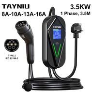 【Local delivery】TAYNIU EV Charger Type 2 16A 3.5kW 3.5M Cable for BYD SEALION 7 BYD ATTO 3 Tesla Mod