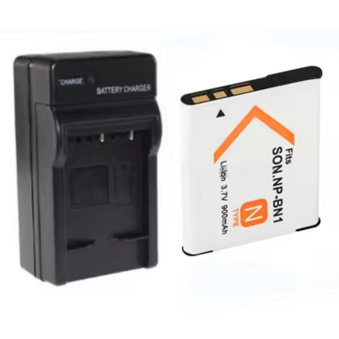 NP-BN1 Camera Battery + Charger for Sony DSC-TX5 TX7 TX9 TX9C TX100 Digital Camera 3.7V 900mAh