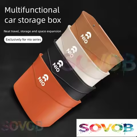 Car trash bin, door-mounted storage box, rear seat back storage bucket, suitable for NIO EL6 / EL7 /