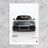 911 Turbo S 992 Wall Art Posters for Modern Living Room Home Decor Gifts