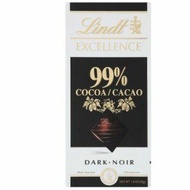 🔥NewStock🔥Lindt Excellence 99% Cocoa/Cacao Extra Fine Dark Chocolate 50g
