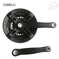 CAMELLI Mountain Bike Crankset, 42T 3 Chip High Performance Bicycle Crankset, Durable Lightweight Ir