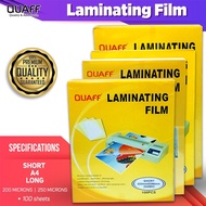 QUAFF Laminating Film Hot Lamination Process (100sheets）