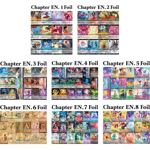 Lorcana English Chapter 1/2/3/4/5/6/7/8 Enchanted Proxy TCG Game extremely Rare Cards Whole Set Coll