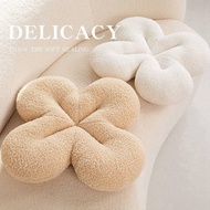 Instagram style four leaf clover cushion thickened plush seat cushion tatami bay window sofa pillow bedroom decoration cushion high aesthetic pillow birthday gift girl living alone