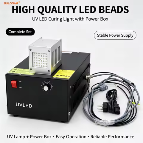 F505035A High‑power 395nm UV LED curing light, air‑cooled, perfect for glue，UV Resin, DTF ink, print