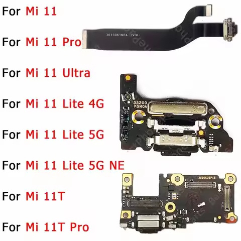 Charge Board For Xiaomi Mi 11 Pro Ultra Lite 4g 5g 11T Pro Charging Port Usb Connector Pcb Dock Sock
