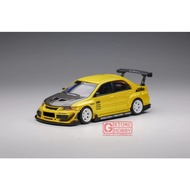 PEAKO MODEL 1/64 MITSUBISHI LANCER EVOLUTION IX VARIS YELLOW CARBON HOOD