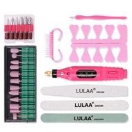 💅ใหม่ เครื่องเจียรเล็บ Lulaa แบบเซ็ต ตะไบเล็บ+เครื่อง+หัวเจียร+อุปกรณ์ รวม9ชิ้น เครื่องเจียรไฟฟ้า เครื่องเจียเล็บ เครื่องขัดเล็บ อินเทอร์เฟซ USB
