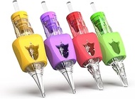 Wormhole Tattoo Needles 50pcs Assorted Disposable Finger Ledge Tattoo Cartridge Needle Cartridges 5R