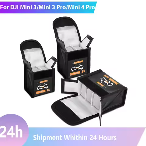 Flight Battery Safe Bag for DJI Mini 3 Pro/Mini 3/Mini 4 Pro Protective Case Transport Lithium Batte