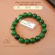 Ngoc Dan Tam - Son Thuy Marble Bracelet 10mm 5A - Wood element & Fire element