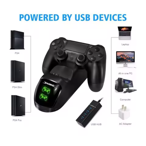 PS4 Wireless controller LED charger PS4proPS4slimPS4 Universal controller charger PS4 controller dua