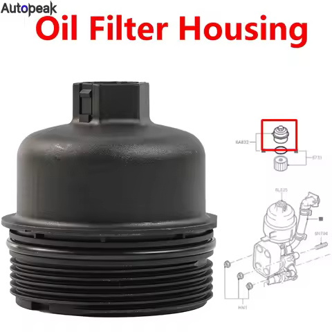 Oil Filter Housing Cover Cap Black For Fiat Ducato Punto Grande Punto Doblo Fiorino Tipo 500 Siena S