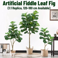 Artificial  Fiddle Leaf Fig Tree ArtificialFicus Lyrata Tree Plant  Home Office Restaurant DecorGift