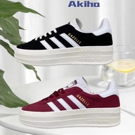 AD GAZELLE BOLD Originals 女 厚底 黑色 HQ6912 酒红 HQ6892