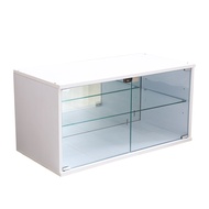 [特價]【澄境】低甲醛橫式鏡面玻璃展示櫃 80*40 公仔櫃 玻璃櫃白色白色