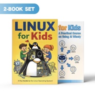 【In-stock, Fast Delivery】2 Books Set AI For Kids Linux For Kids Children Computer Science English Re