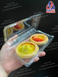 100 Hộp h155 đựng 2 bánh tart - hộp đựng bánh ngọt - xưởng hộp bánh -hộp đựng shushi