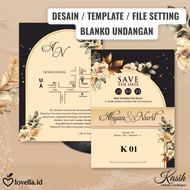 CDR Invitation Blank Love Setting File 01 - Invitation Design Template Ready to Edit
