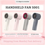 ⚡GOOJODO⚡4000 mAh Rechargeable Portable Turbo Mini Fan GS001 Handheld Strong Wind Jet Fan For Daily 