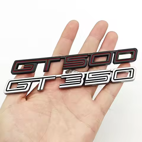 3D Metal Car Sticker logo GT350 GT500 sticker Rear Trunk Fender Side Door Emblem For Frod Mustang SH
