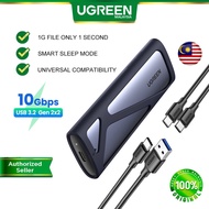 UGREEN M.2 NVMe SSD Enclosure Dual Protocol NVMe SATA to USB 3.1 Gen2 10 Gbps NVMe PCI-E M.2 SSD Cas