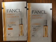 No stock - Fancl Emulsion I and II Sample 乳液 潔面粉 落妝油 washing powder 洗面 cleansing oil