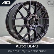 AD 15 inch 6.5JJ 4X100 4X114.3 ET38 ORI CAR SPORT RIMS WHEELS AD55