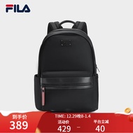 斐乐（FILA） 官方男包背包2023冬季新款双肩包休闲通勤包书包电脑包 正黑色-BK XS