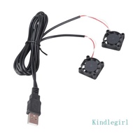 KING Quiet 29DBA 2507 Two Fan System 5V Voltage Cooling For Compactly Space Projects Servers Ventila