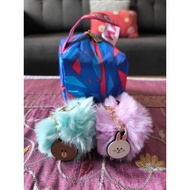 Kotex Limited Edition Hello Kitty Bucket Hat Mini Face Towel Line Friends Furry Pom Pom Keychain Cin