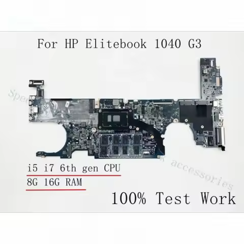 A++DA0Y0FMBAJ1 For HP Elitebook 1040 G3 Laptop Motherboard With I5 I7 CPU 8G 16G