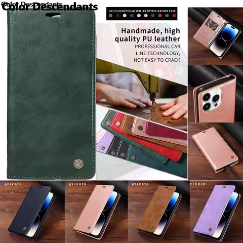 Wallet Leather Phone Case For OPPO A98 A97 A96 A95 A94 A93 A92S A79 A78 A77 A76 A74 A73 AX7 AX5S 5G 