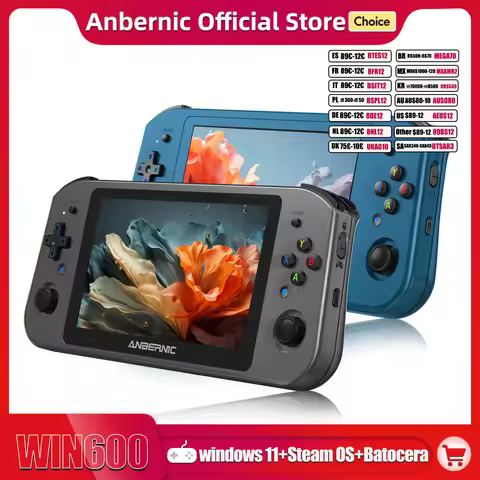 ANBERNIC Win600 5.94" Handheld Game Console Portable Gaming Laptop Computer 2 in 1 Gaming Player Sup