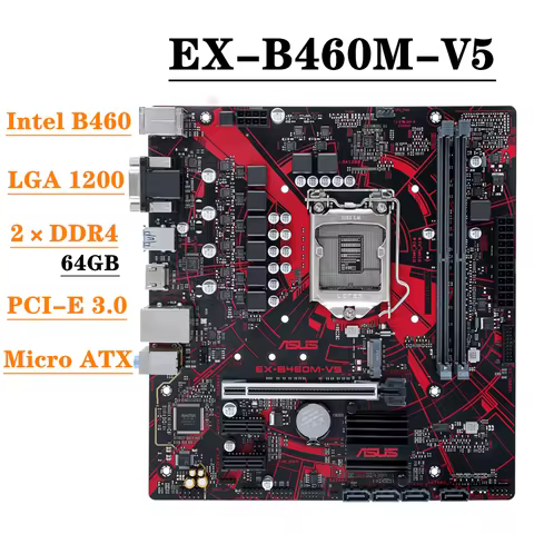 ASUS EX-B460M-V5 Motherboard LGA 1200 Chipset Intel B460 DDR4