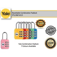 Yale YP1/28/121/1 Resettable Combination Padlock (7 Colours Available)